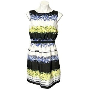Ann Taylor Loft Sleeveless Floral Mini Dress Size Medium Petite